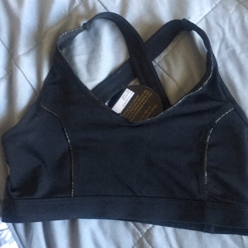 Metallic sports bra